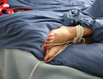 ankle bound Sunday  morning